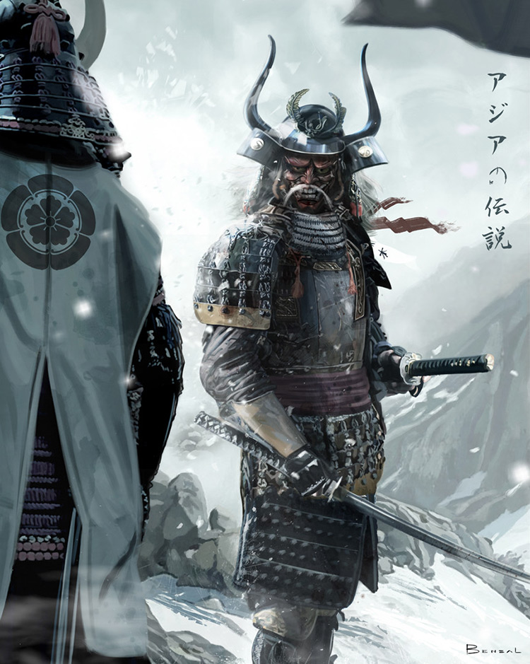 Samurai Illustrations Concept Paintings And Character Designs